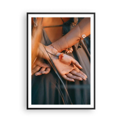 Affiche dans un cadre noir - Poster - Liée à la nature - 70x100 cm