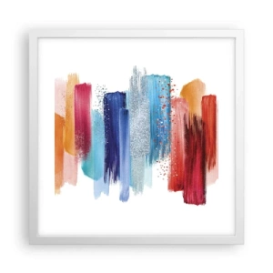 Affiche dans un cadre blanc - Poster - En haut et en bas - 40x40 cm