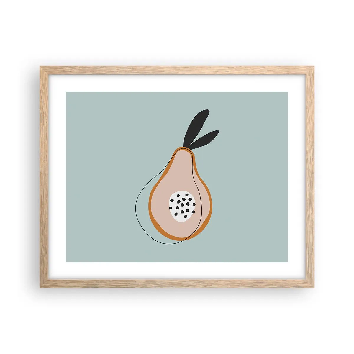 Affiche dans un chêne clair - Poster - Pénétrer la nature des choses - 50x40 cm