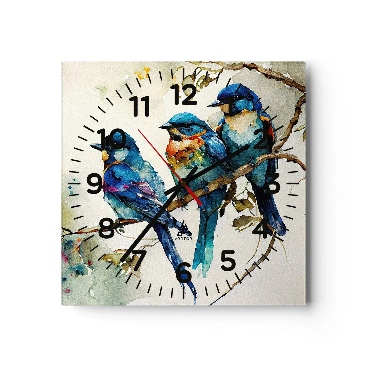 Horloge murale - Pendule murale - A-t-il été offensé ? - 40x40 cm