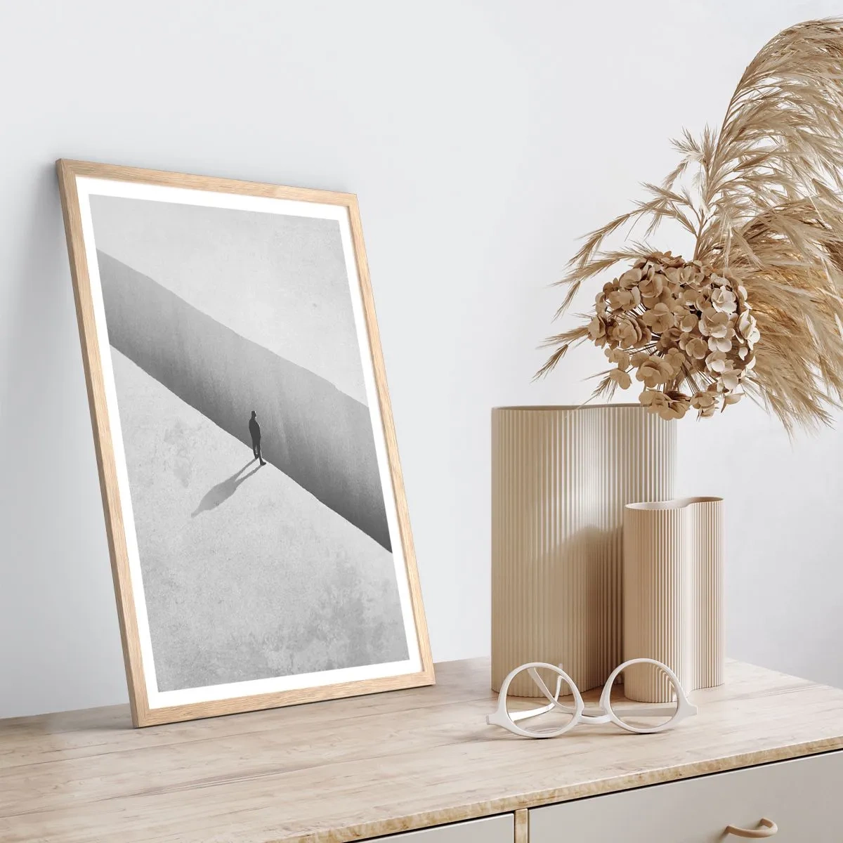 Affiche dans un chêne clair - Poster - Un objectif clair - 50x70 cm