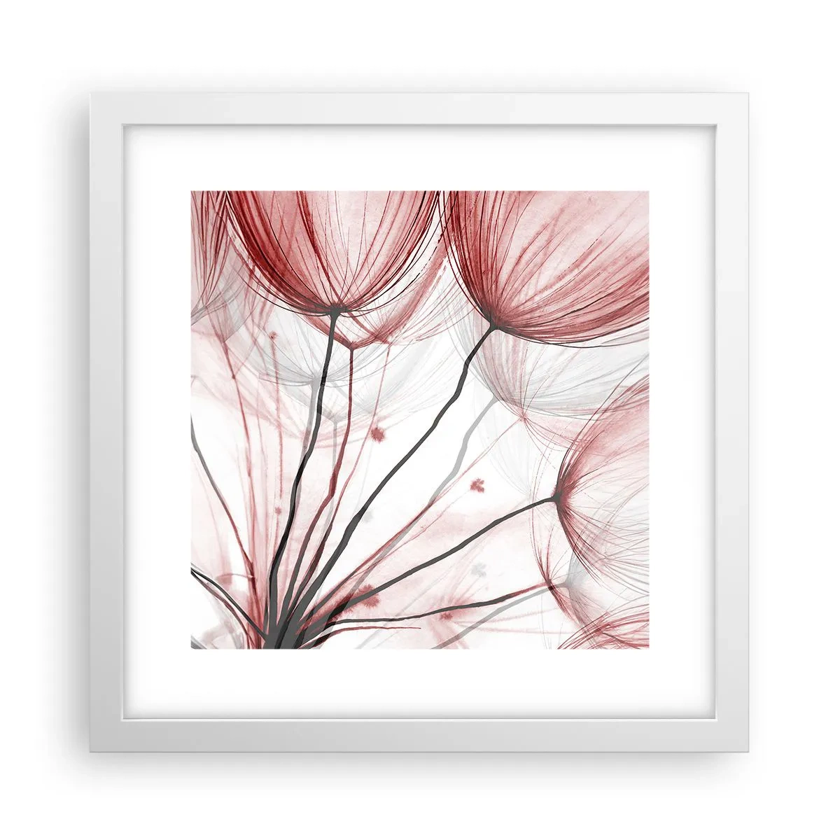 Affiche dans un cadre blanc - Poster - Avant le départ - 30x30 cm