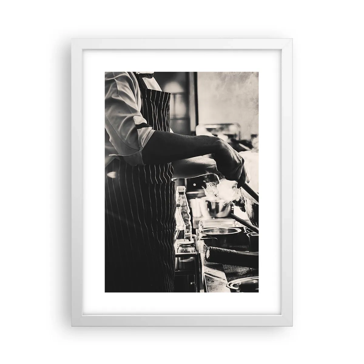 Affiche dans un cadre blanc - Poster - Alchimie des saveurs - 30x40 cm