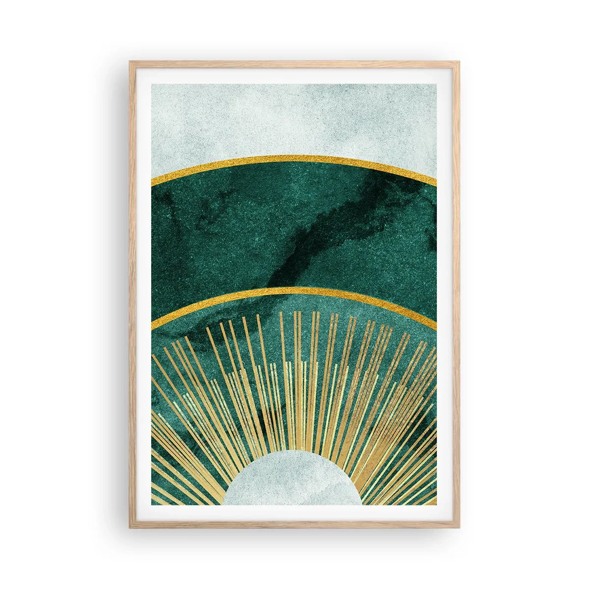 Affiche dans un chêne clair - Poster - Un autre système solaire - 70x100 cm