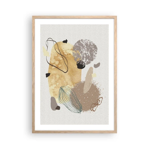 Affiche dans un chêne clair - Poster - Plumcologie appliquée - 50x70 cm