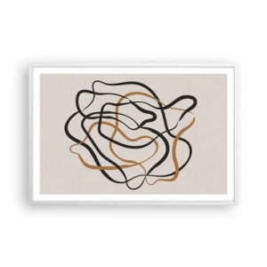 Affiche dans un cadre blanc - Poster - Tout s'est mal déroulé - 91x61 cm