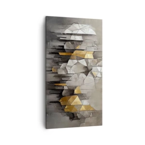 Impression sur toile - Image sur toile - Composition de glace et de lumière - 45x80 cm