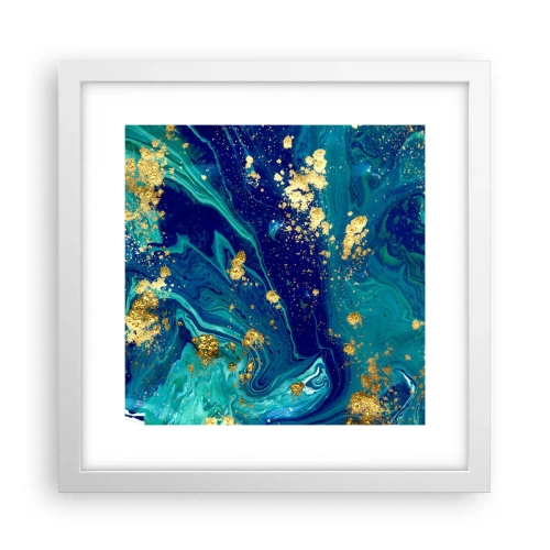 Affiche dans un cadre blanc - Poster - Les pétales du soleil - 30x30 cm