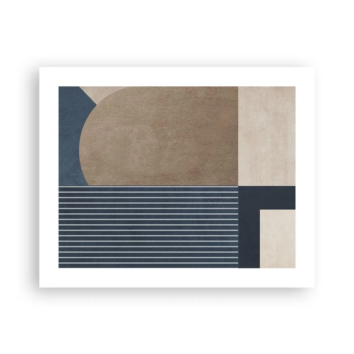 Affiche - Poster - Composition simple et en rondeur - 50x40 cm