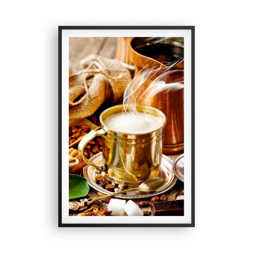 Affiche dans un cadre noir - Poster - Bonne journée! - 61x91 cm