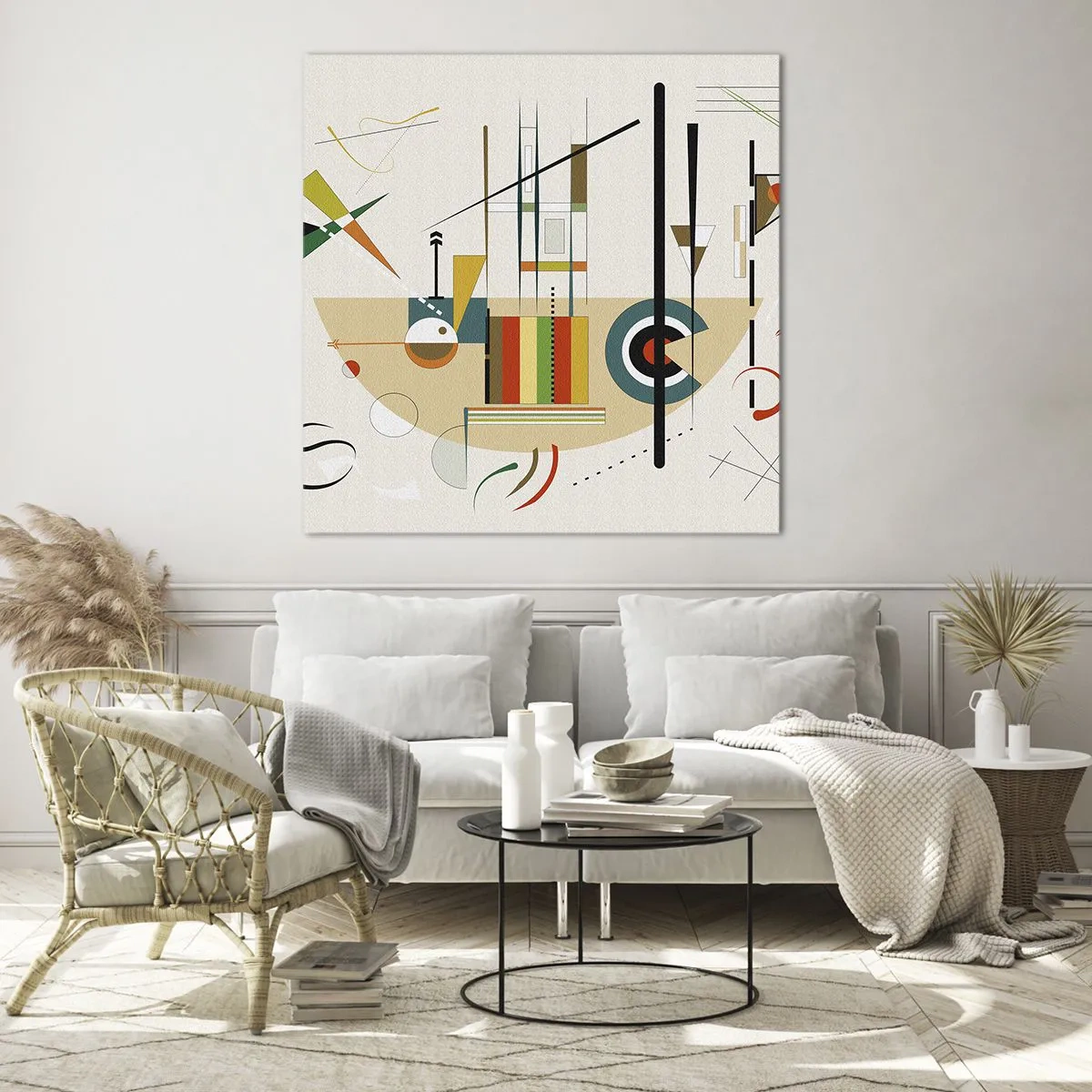 Impression sur verre - Image sur verre - Et le monde s’amuse - 70x70 cm