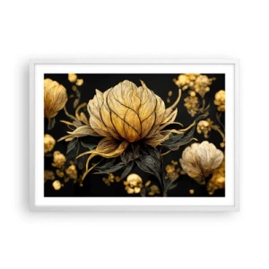 Affiche dans un cadre blanc - Poster - Fragilité subtile - 70x50 cm