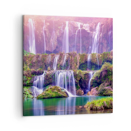 Impression sur toile - Image sur toile - Escalier vers le ciel - 50x50 cm