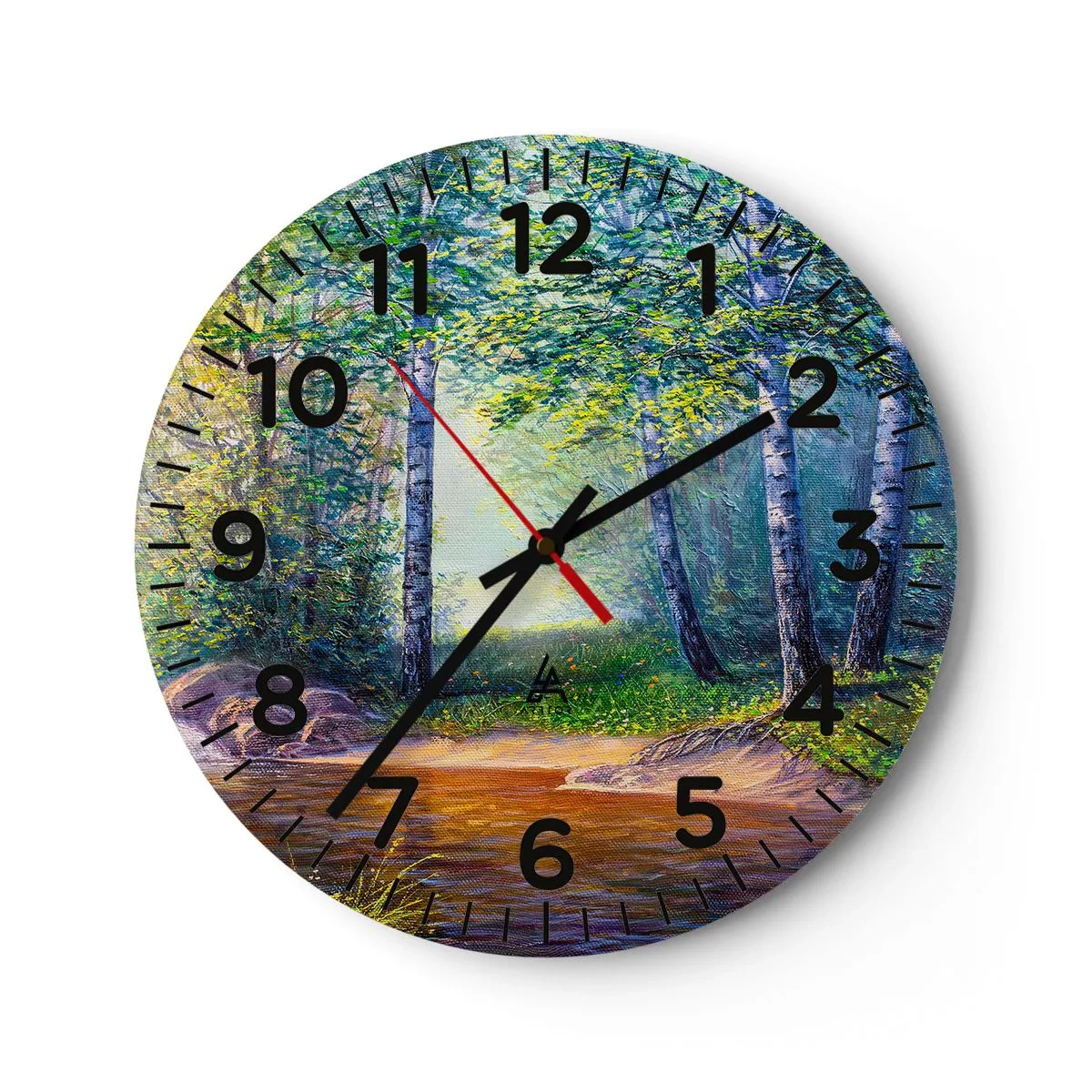 Horloge murale - Pendule murale - Paysage idyllique - 40x40 cm