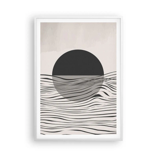 Affiche dans un cadre blanc - Poster - Demi composition - 70x100 cm