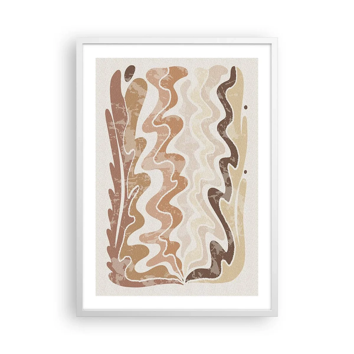 Affiche dans un cadre blanc - Poster - Bonne énergie – bonnes émotions - 50x70 cm