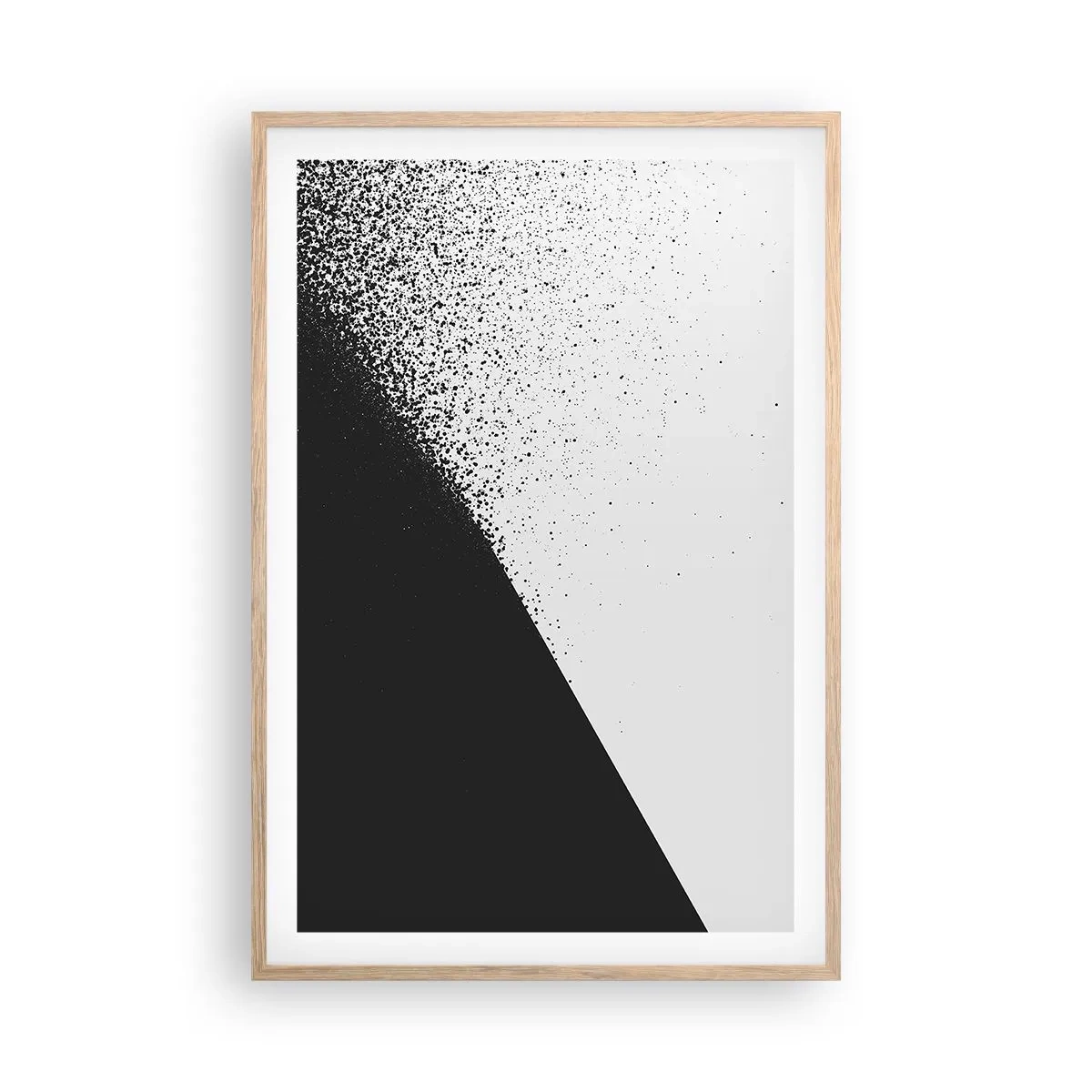 Affiche dans un chêne clair - Poster - De plus en plus vite, de plus en plus - 61x91 cm