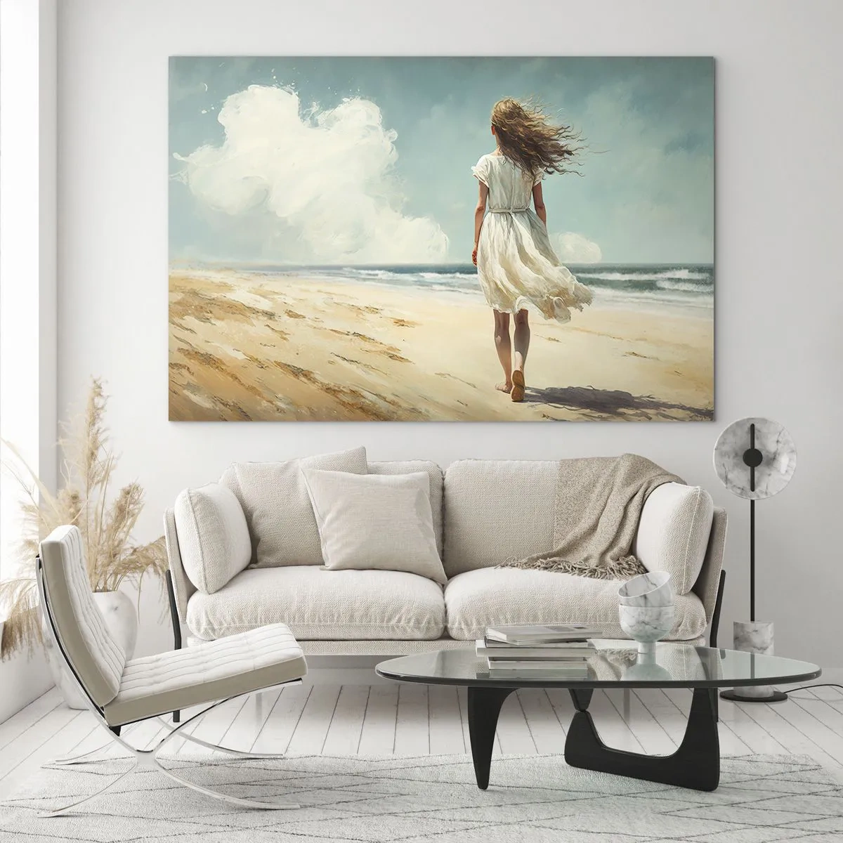 Impression sur verre - Image sur verre - Pour rencontrer le soleil et le vent - 70x50 cm