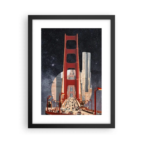 Affiche dans un cadre noir - Poster - Toujours au centre - 30x40 cm