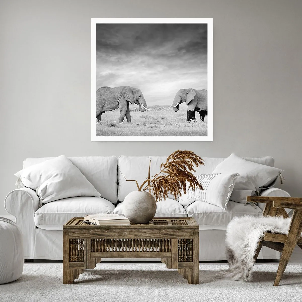 Affiche - Poster - Le gris est beau - 60x60 cm