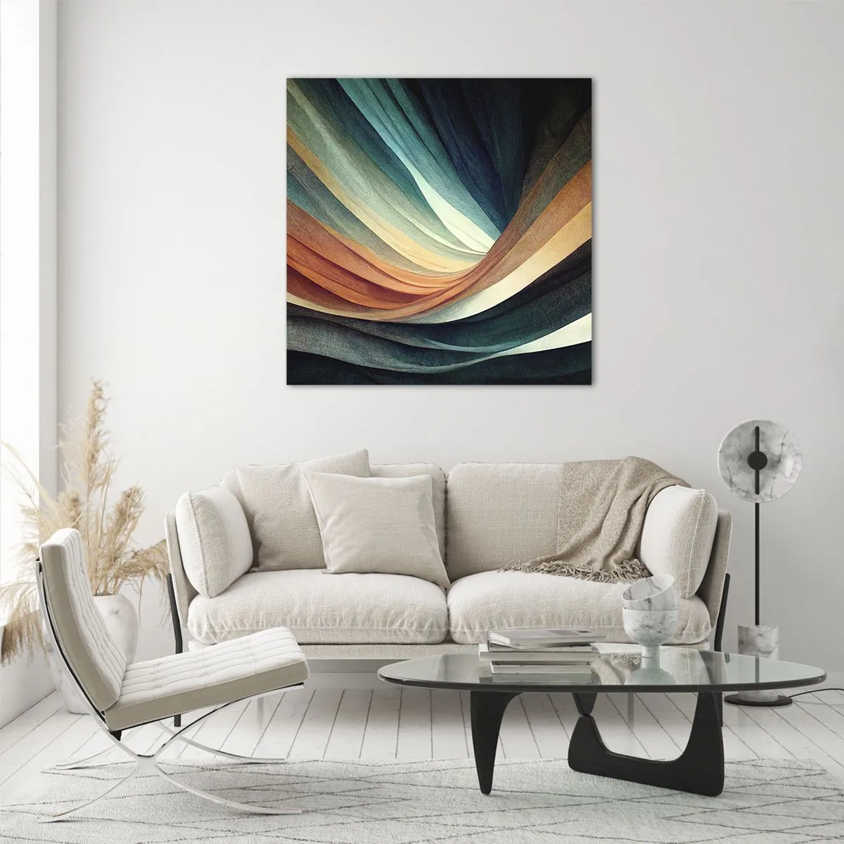 Impression sur verre - Image sur verre - Tissé à partir de couleurs - 40x40 cm