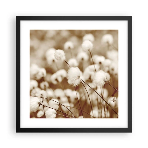 Affiche dans un cadre noir - Poster - Tige moelleuse - 40x40 cm