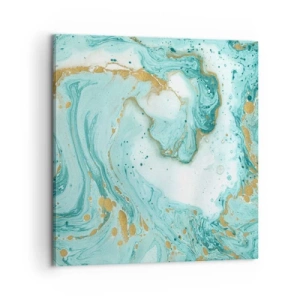 Impression sur toile - Image sur toile - Sous la grande vague de l'ère Edo - 60x60 cm