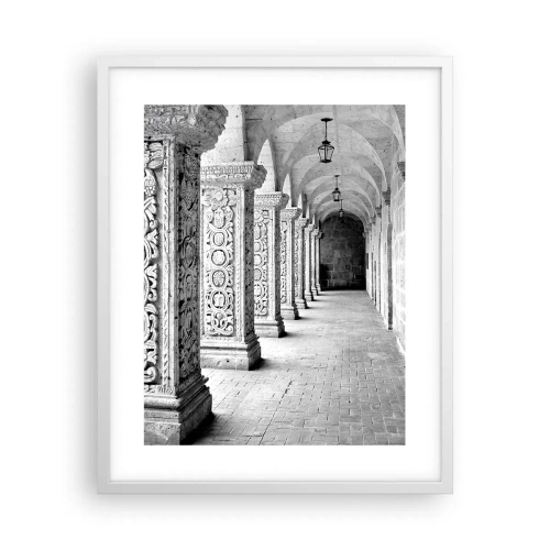 Affiche dans un cadre blanc - Poster - Où cela mène-t-il…? - 40x50 cm