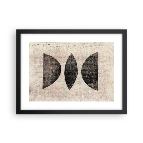 Affiche dans un cadre noir - Poster - Abstraction ethnique - 40x30 cm