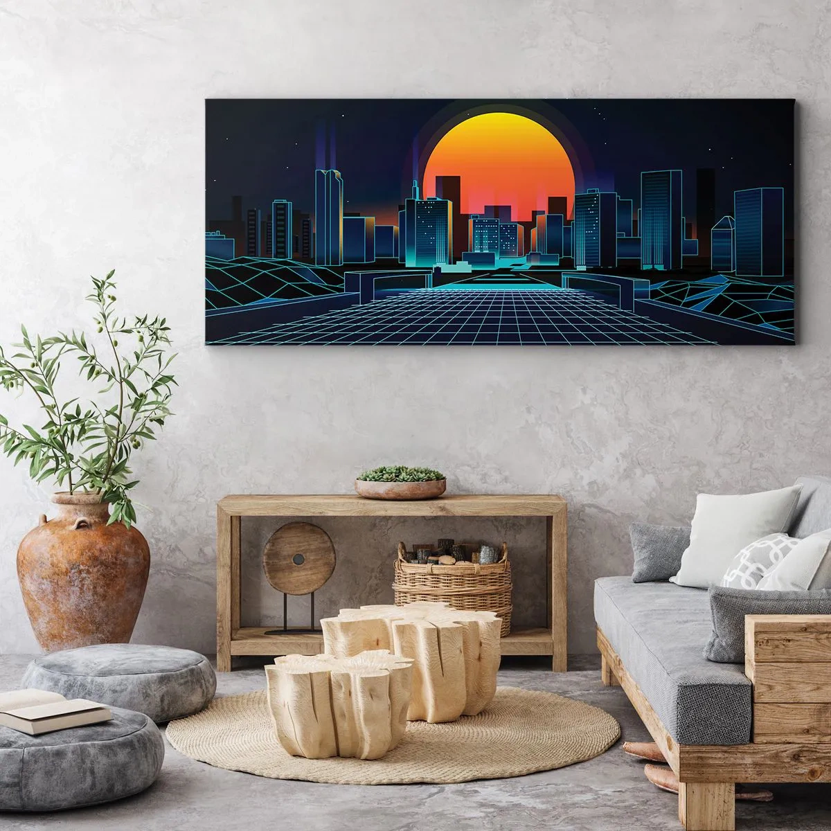 Impression sur toile - Image sur toile - Vous voulez toujours passer au réel ? - 100x40 cm