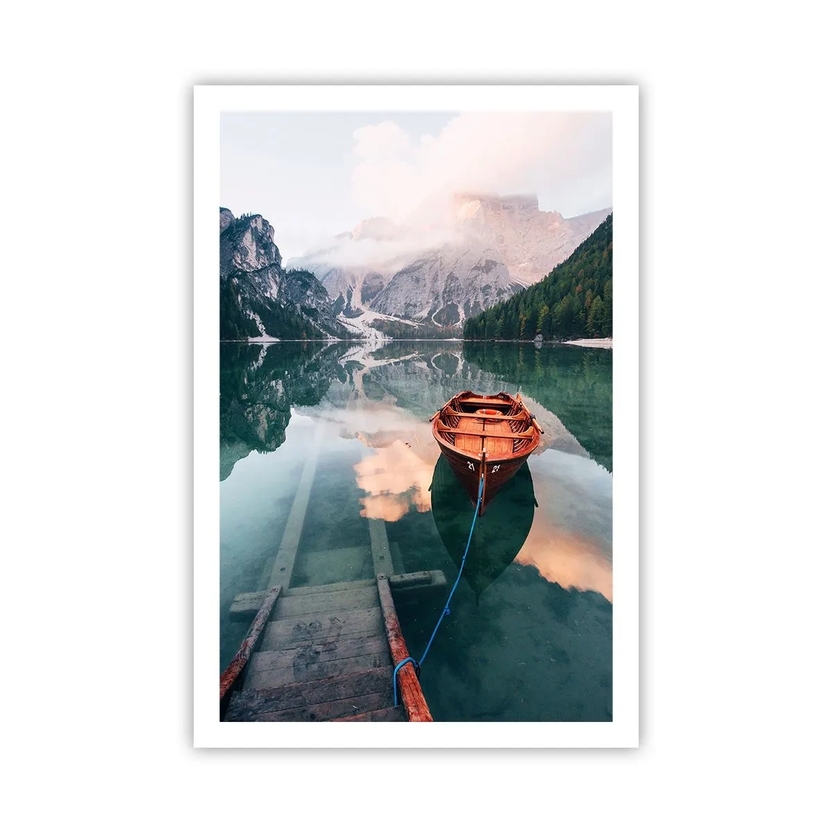 Affiche - Poster - Le rêve calme de la montagne - 61x91 cm