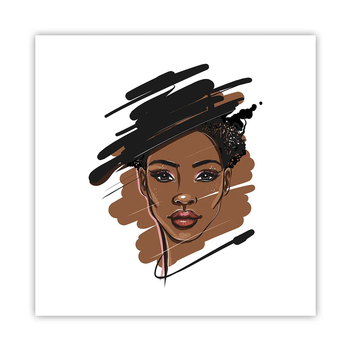 Affiche - Poster - Doux comme le chocolat - 60x60 cm