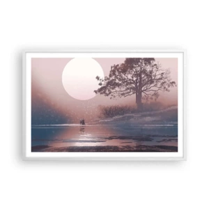 Affiche dans un cadre blanc - Poster - Merveilles de la nuit - 91x61 cm