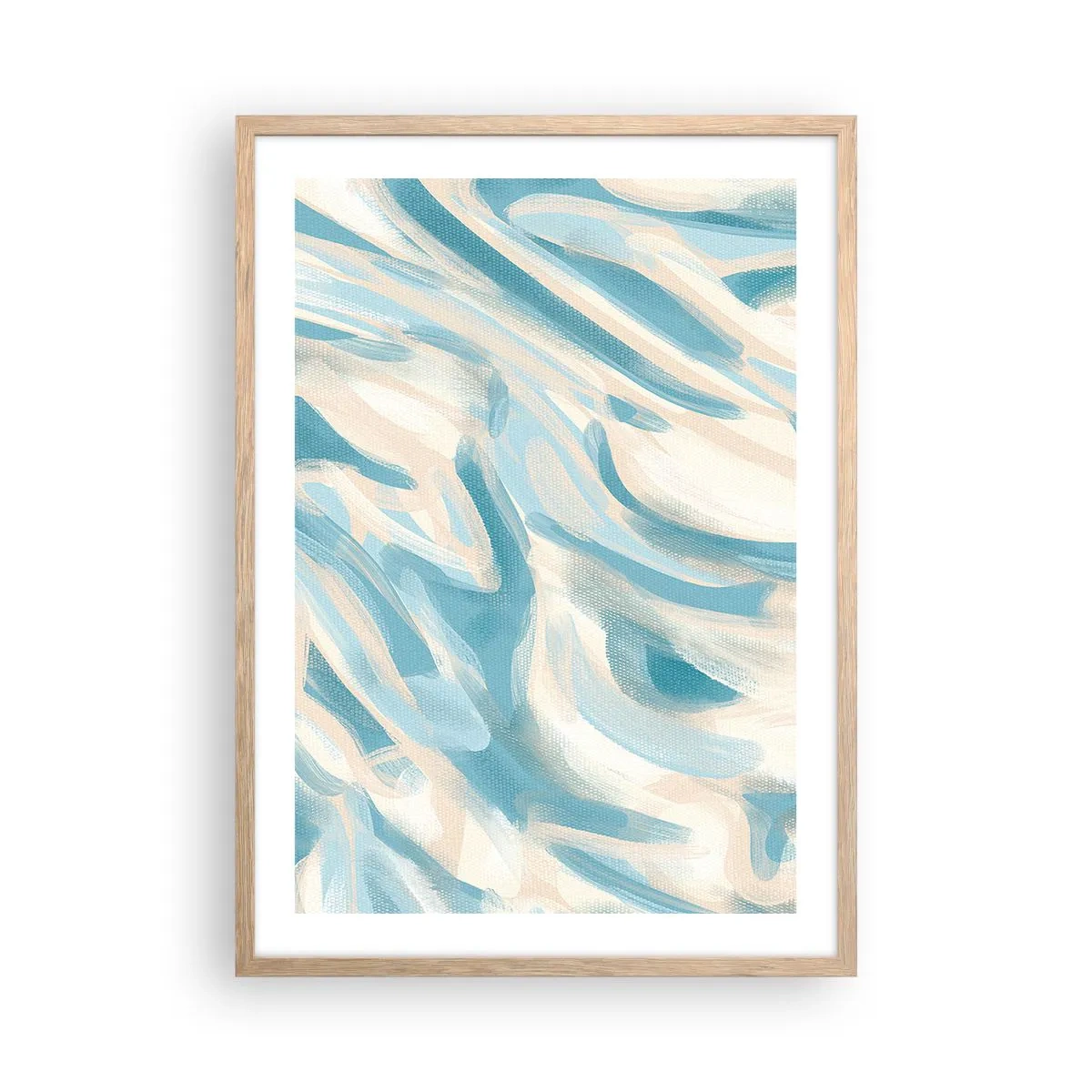 Affiche dans un chêne clair - Poster - Brise printanière - 50x70 cm