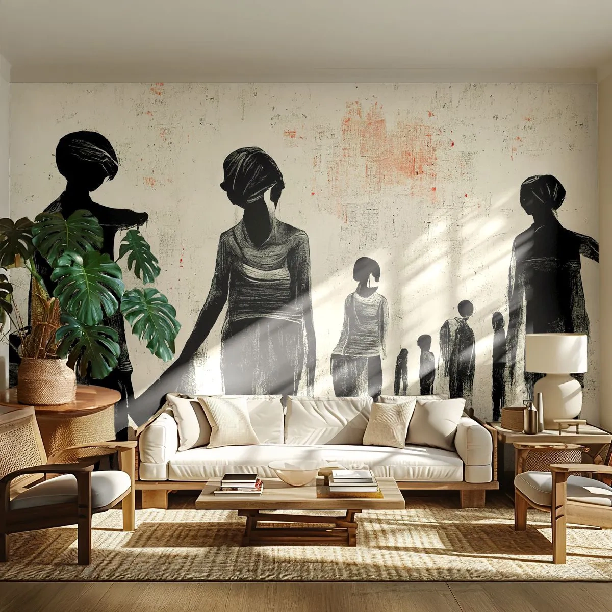 Papier Peint Photo Standard Eco - Contre la solitude - Femmes, Travail, Morceau - 350x256 cm