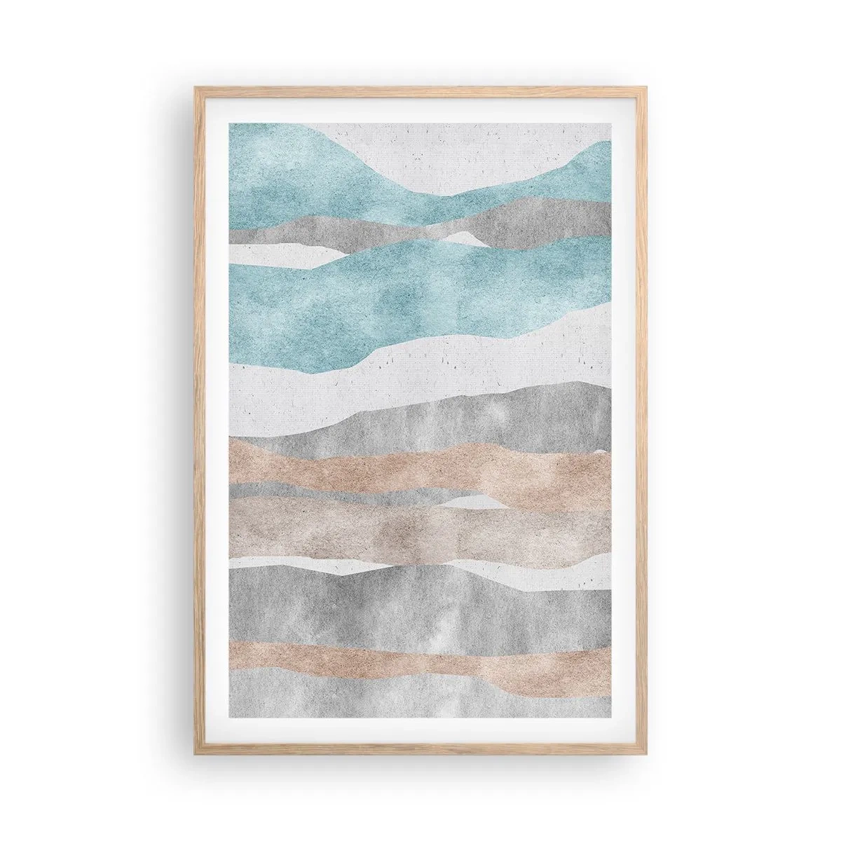 Affiche dans un chêne clair - Poster - Une étude de proximité - 61x91 cm