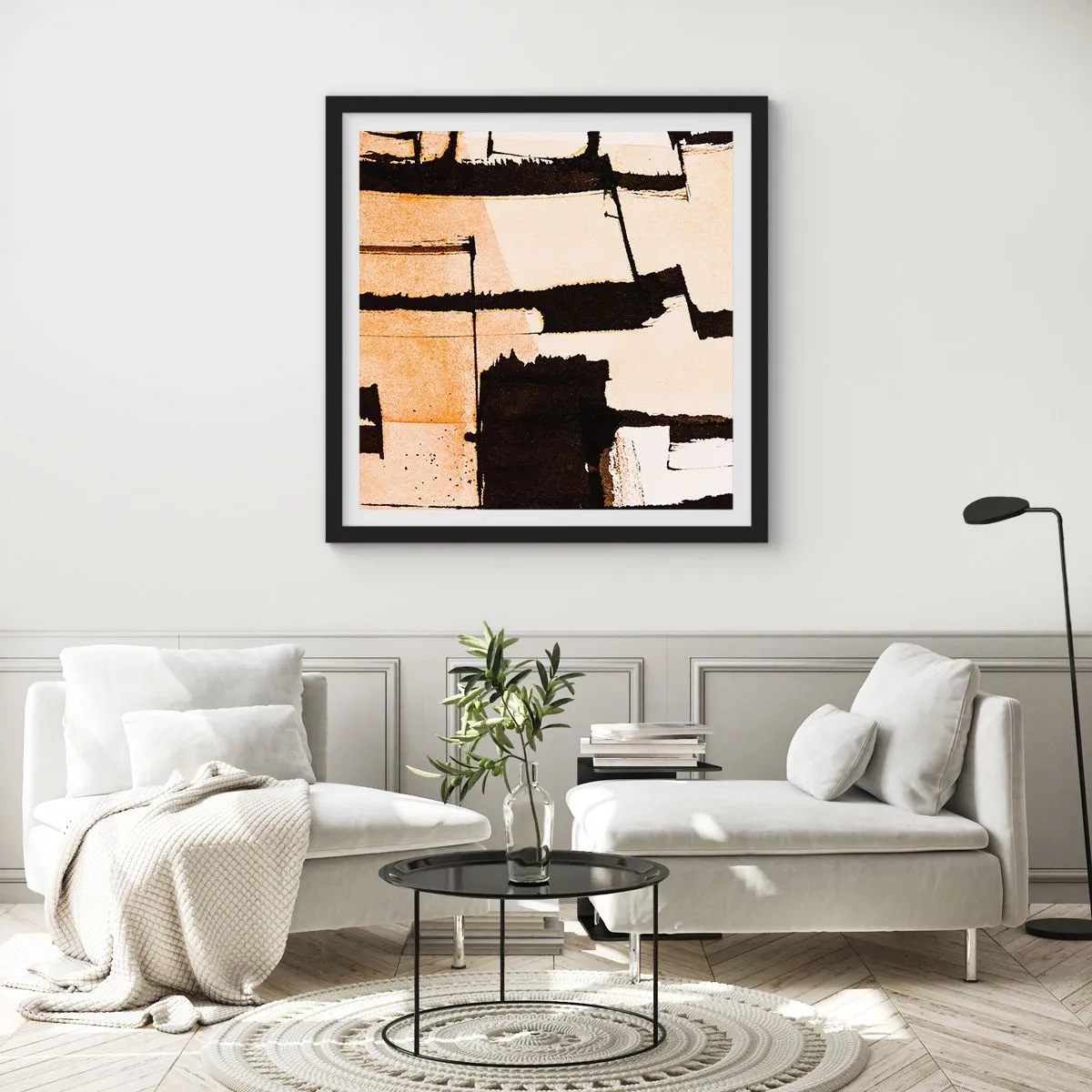 Affiche dans un cadre noir - Poster - De l’ordre malgré tout - 40x40 cm