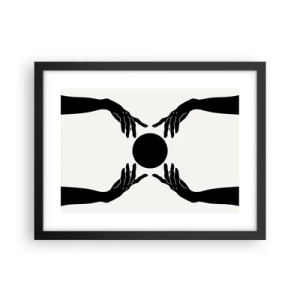 Affiche dans un cadre noir - Poster - Signe secret - 40x30 cm