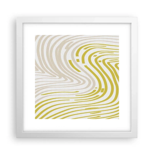 Affiche dans un cadre blanc - Poster - Une composition au léger virage - 30x30 cm