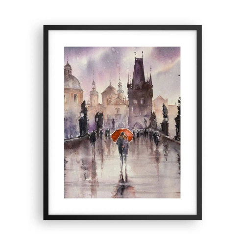 Affiche dans un cadre noir - Poster - Les gens ne changent pas - 40x50 cm