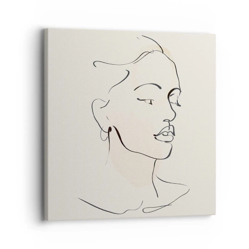 Impression sur toile - Image sur toile - Une ligne certaine - 30x30 cm