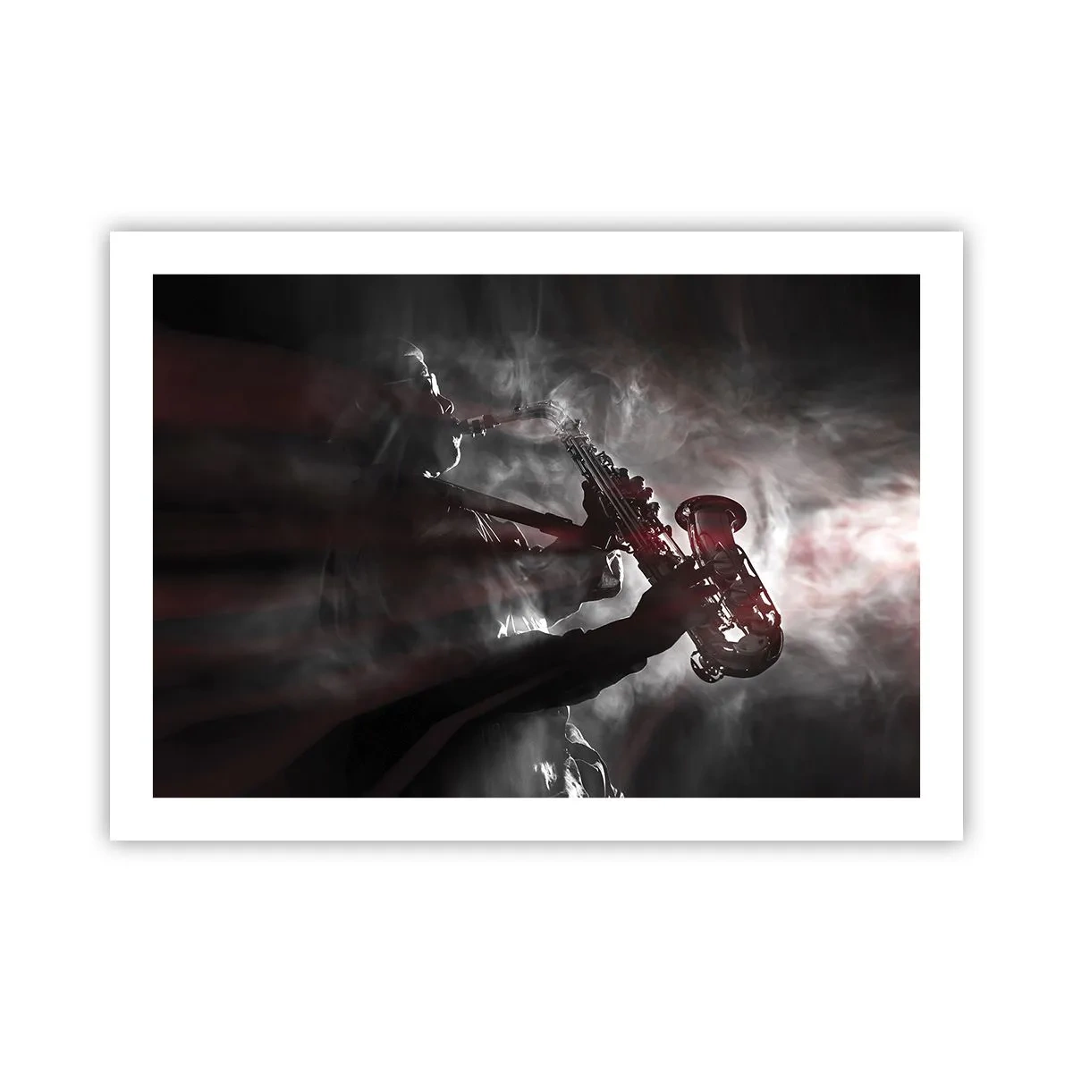 Affiche - Poster - Dans les brumes du jazz - 70x50 cm
