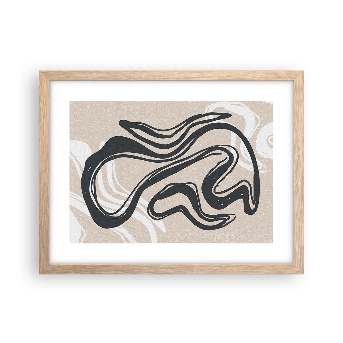 Affiche dans un chêne clair - Poster - Expression multipliée - 40x30 cm