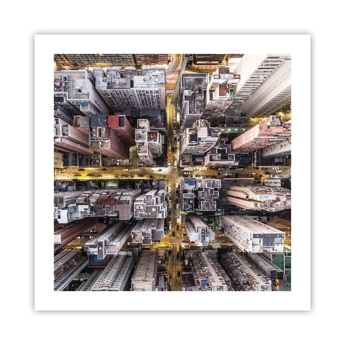 Affiche - Poster - Salutations de Hong-Kong - 50x50 cm