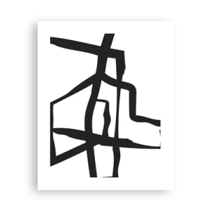 Affiche - Poster - Conception noir et blanc - 40x50 cm
