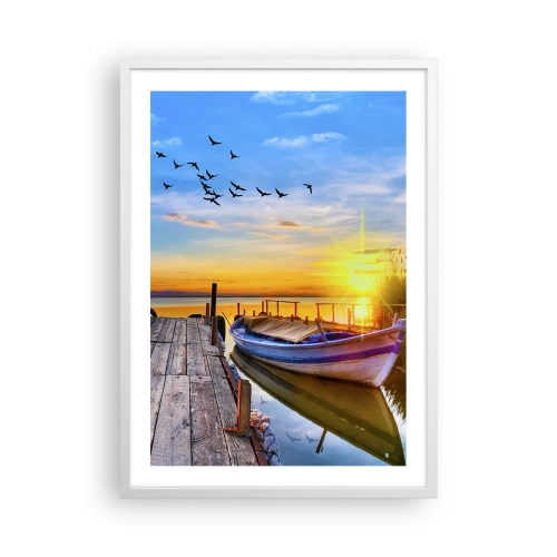 Affiche dans un cadre blanc - Poster - Au revoir, à demain - 50x70 cm