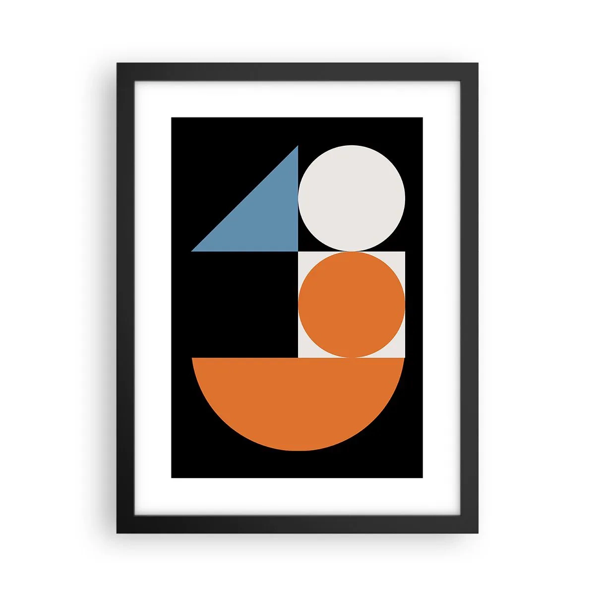 Affiche dans un cadre noir - Poster - Rangement de figures - 30x40 cm