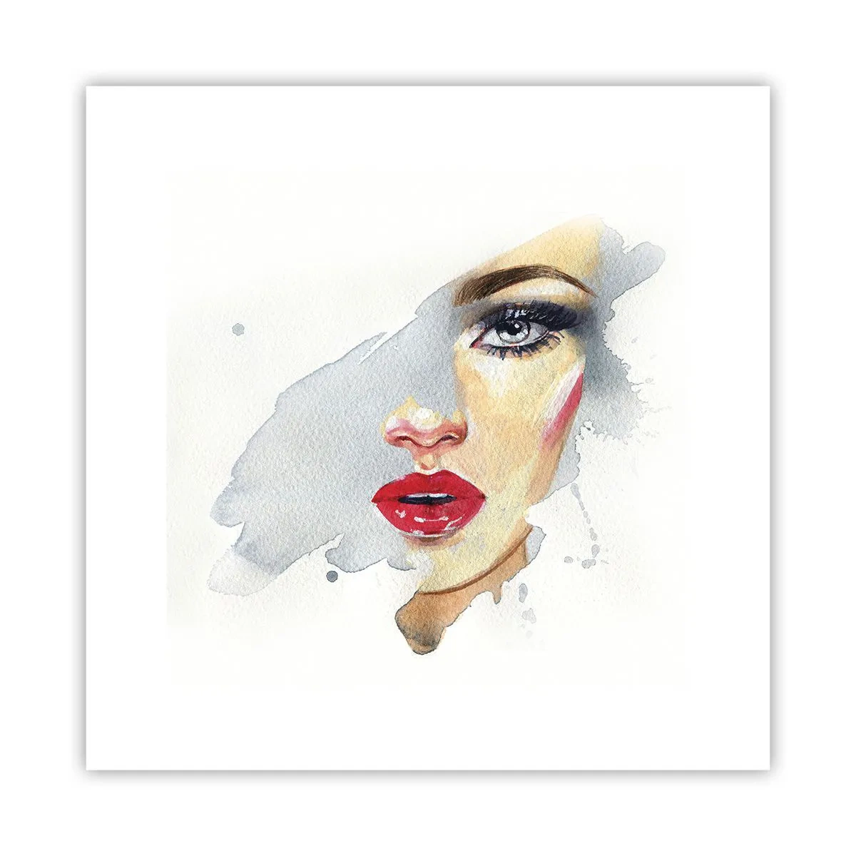 Affiche - Poster - Reflet dans une goutte d'eau - 30x30 cm