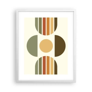 Affiche dans un cadre blanc - Poster - Dans les coulaurs de la terre - 40x50 cm