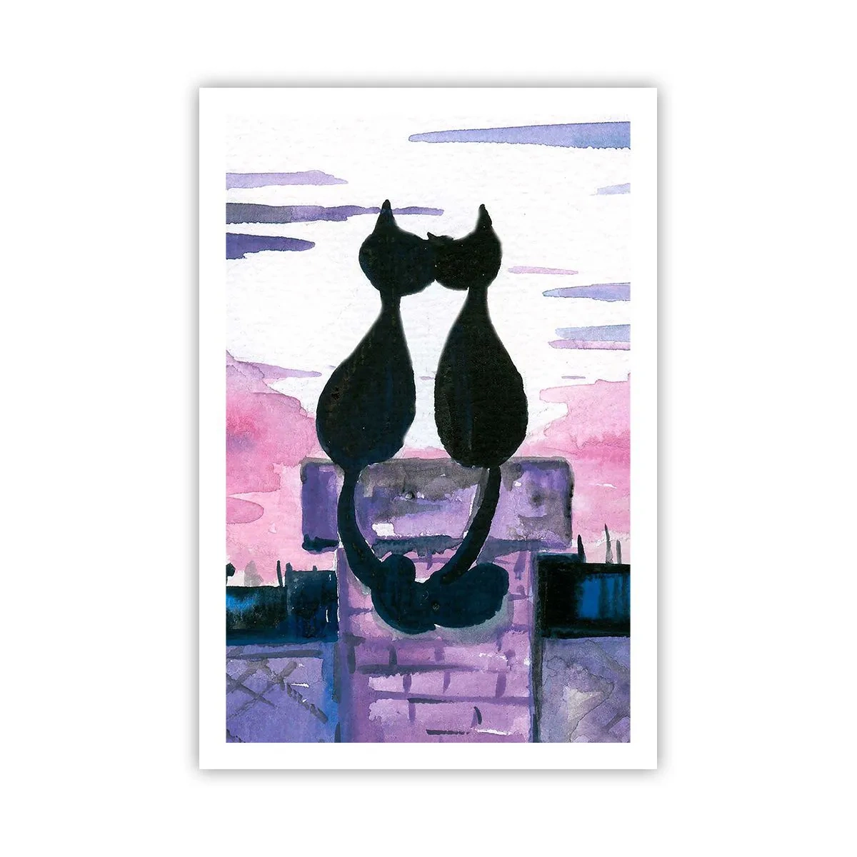Affiche - Poster - Rendez-vous sous la lune - 61x91 cm